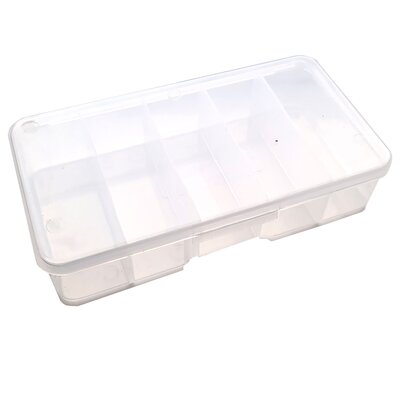 Lureflash 5 Vertical Compartment Lure Box Small Clear